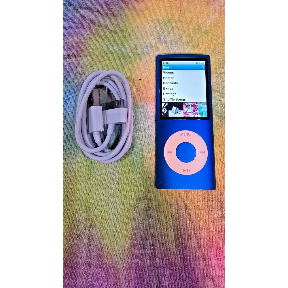 Apple iPod Nano 4th Gen 8GB Blue A1285 Tested Working